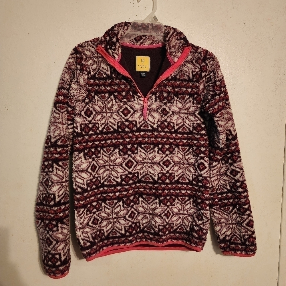 Prince & Fox Quarter Zip Fleece Pullover Size XS